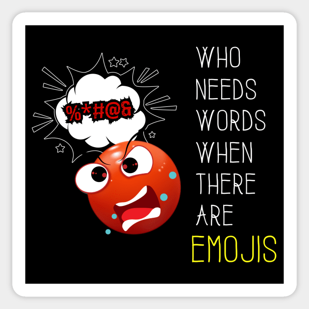 WORLD EMOJI DAY FUNNY QUOTES Sticker by BVCrafts